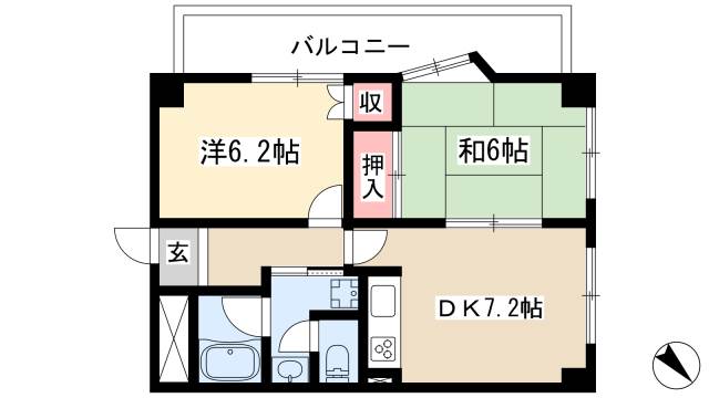 ファルコン熱田の間取り