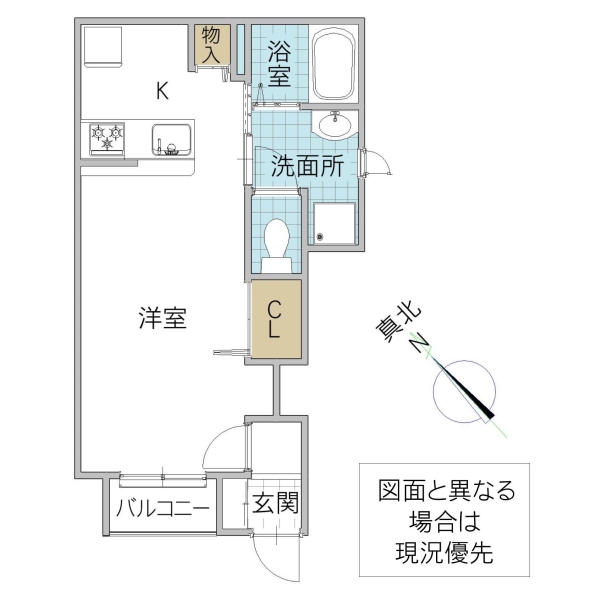 ひたちなか市大字田彦のアパートの間取り