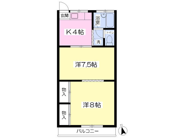 小野ハイツの間取り