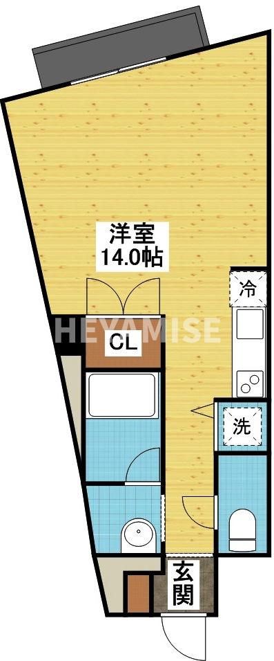 長崎市中町のマンションの間取り