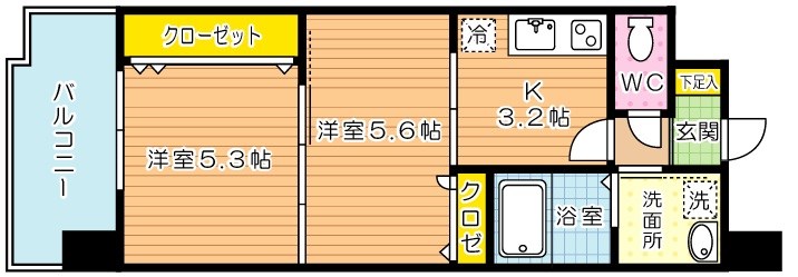 【アルティザ小倉の間取り】