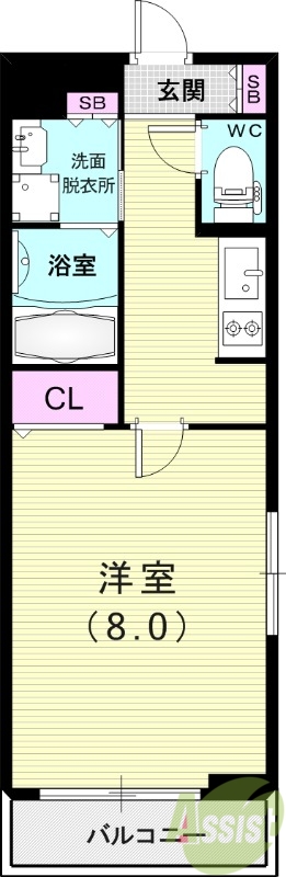 Rei稲野の間取り