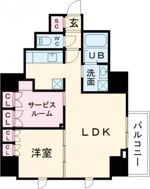 S-RESIDENCE日本橋馬喰町Aereの間取り