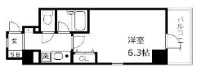 神戸市中央区磯辺通のマンションの間取り