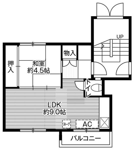 ビレッジハウス銭函1号棟の間取り