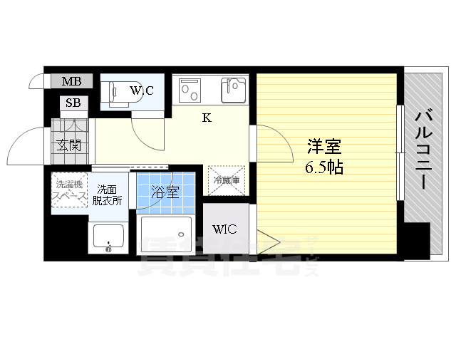 ベラジオ京都七条ウエストの間取り