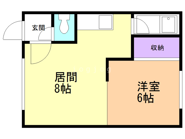 テルメハイツＡの間取り