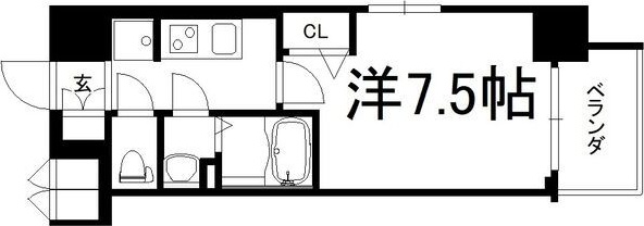 大阪市阿倍野区天王寺町北のマンションの間取り