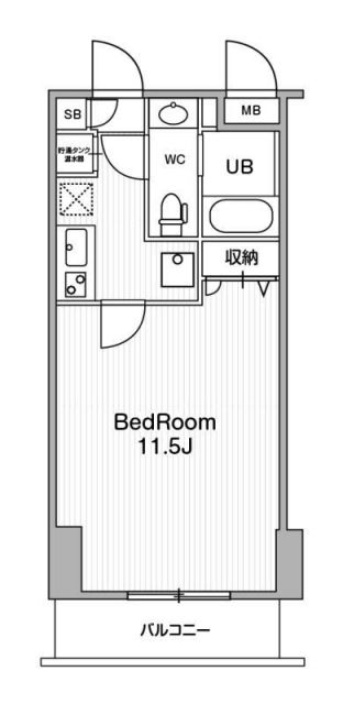 アーバンフラッツ池袋プレミアムの間取り