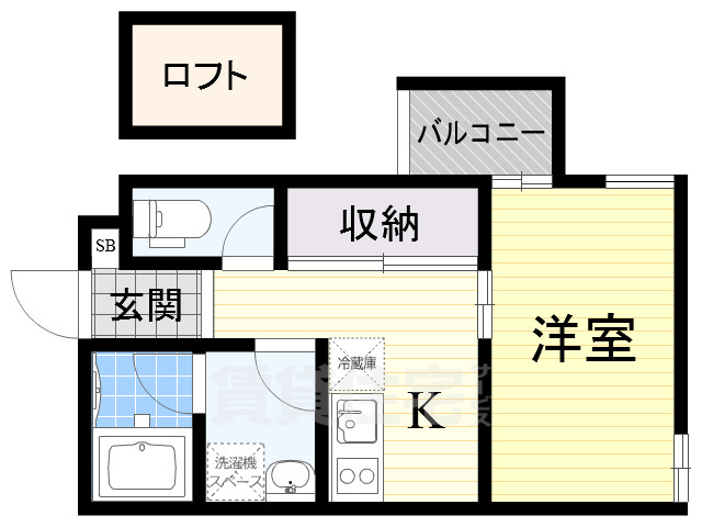 フェリスコート下新庄駅前の間取り