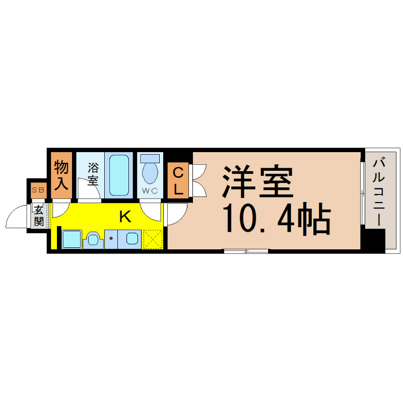 名古屋市守山区新守山のマンションの間取り