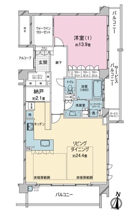 ジ・アーバネックス芦屋の間取り