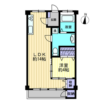 松栄大宮マンションの間取り