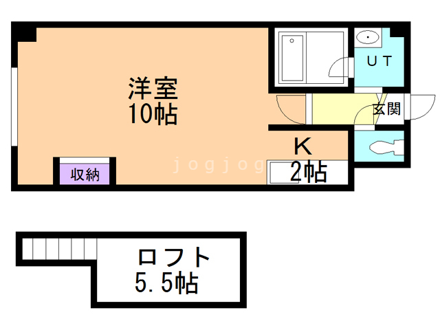 石狩郡当別町園生のマンションの間取り