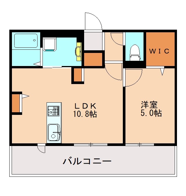 糟屋郡新宮町上府北のアパートの間取り