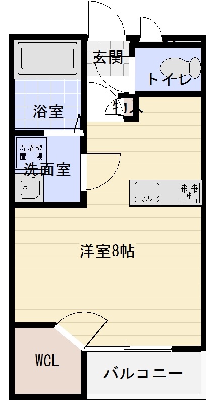 八尾市老原のマンションの間取り