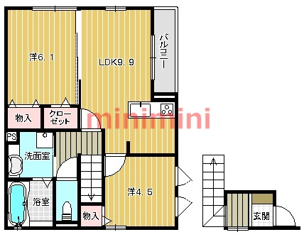 Ｍｓ一番館の間取り