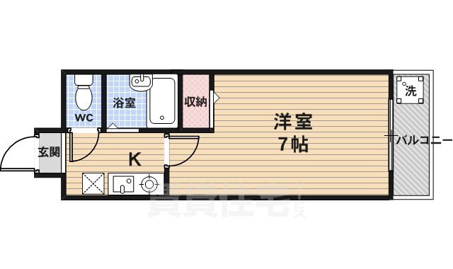 シェモア衣笠の間取り