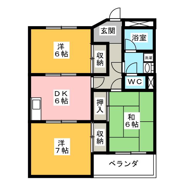 第２中日ビルの間取り