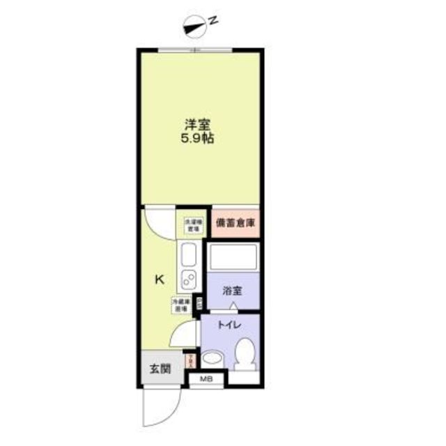 杉並区和田のマンションの間取り