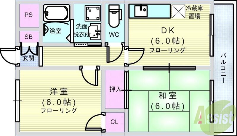 メゾンミチヨの間取り