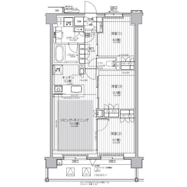 Ｎステージ東小金井の間取り