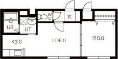 札幌市北区北十五条西のマンションの間取り