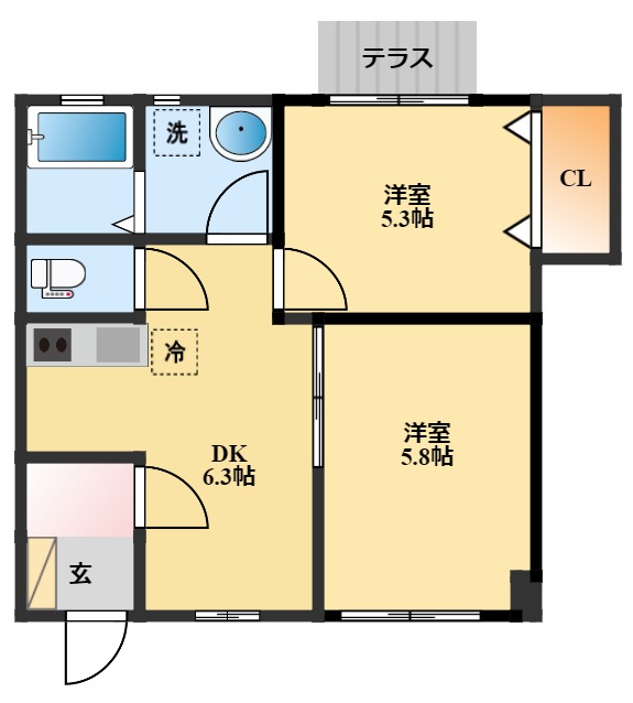 ｃｏｚｙ（コージー）の間取り