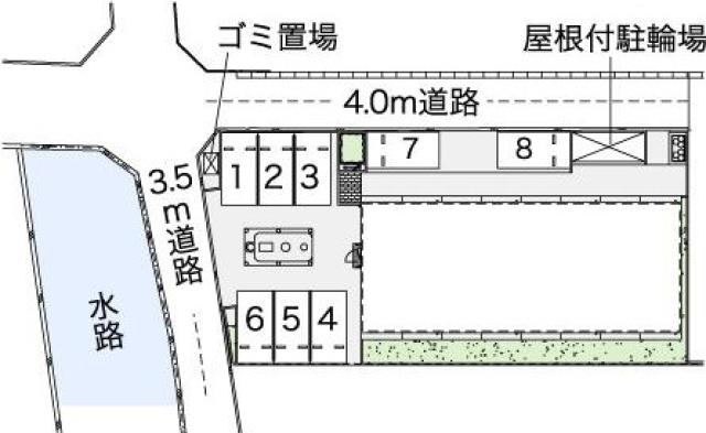 【レオネクストヴィラ須賀の駐車場】