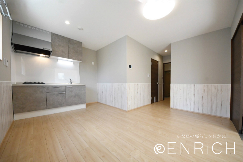 居室・リビング　リビング、現物の内装です。