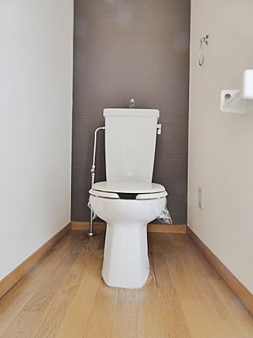 トイレ　落ち着いた色調のトイレです