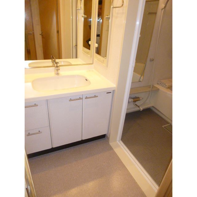 洗面設備　※反転タイプの写真を使用しています。