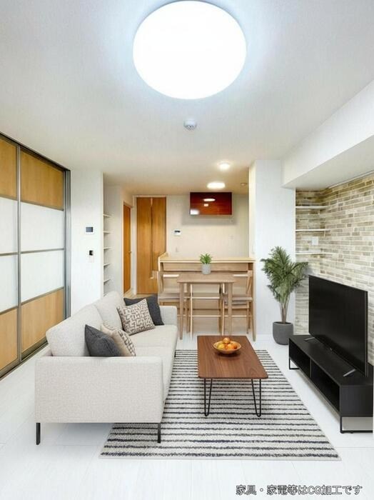 居室・リビング　家具・家電等はCG加工です。