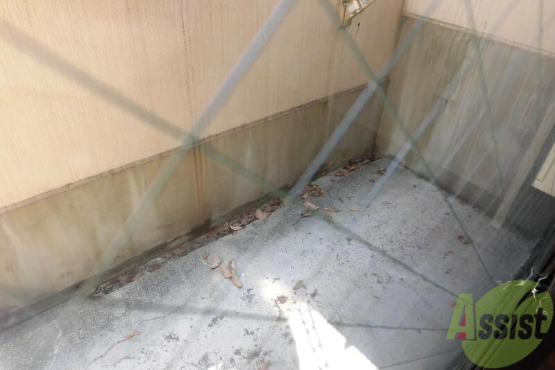 バルコニー　１階でも充分日当りあります