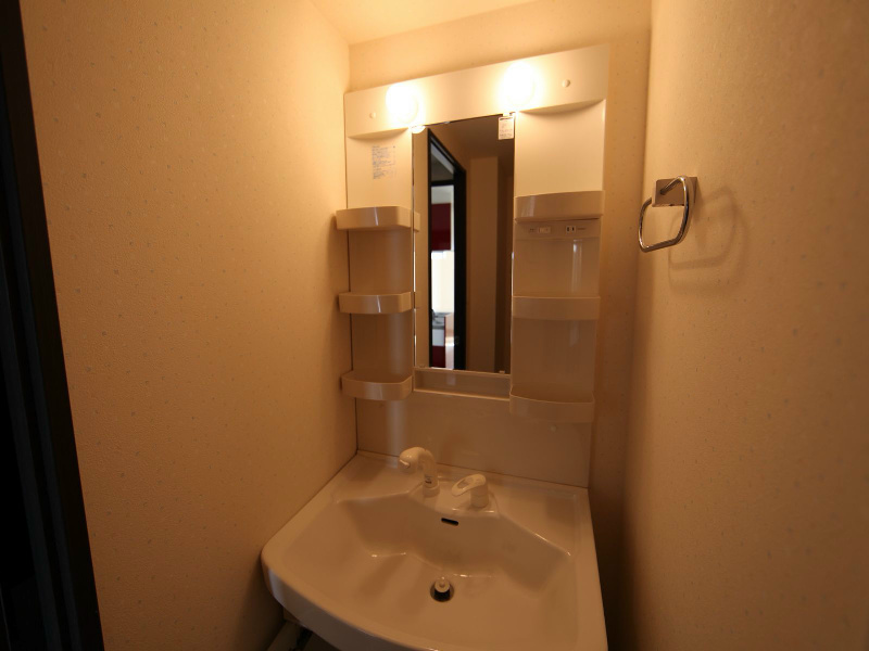 洗面設備　脱衣所　独立洗面台（シャンプードレッサー）洗濯機用意できます