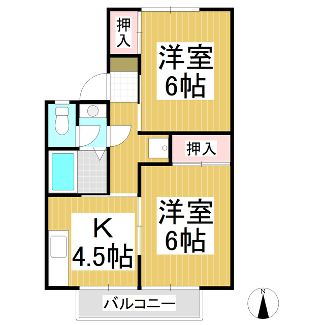 フォーダイヤモンズタウン A棟の間取り写真