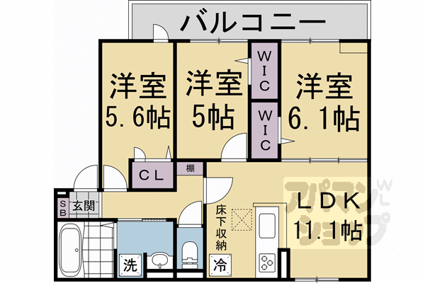 D-ROOM京都壬生の間取り写真