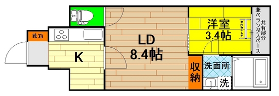 和FLAGの間取り写真