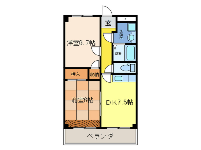 ラ☆宝塚の間取り写真