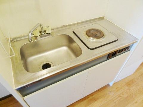 阪急宝塚線 蛍池駅 徒歩2分 2階建 築28年のキッチン写真