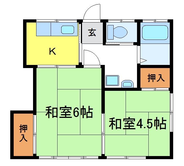 光花荘IIの間取り写真
