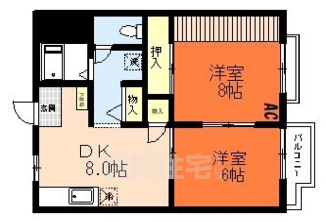 京成押上線 京成立石駅 徒歩7分 3階建 築41年の間取り写真