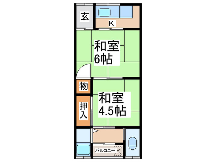 鍵文化住宅の間取り写真