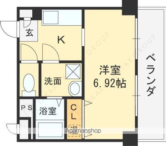 プリエール高井田の間取り写真
