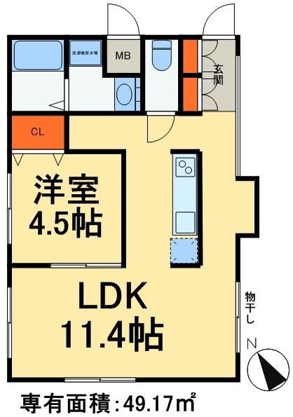 ＪＲ山手線 駒込駅 徒歩5分 3階建 築15年の間取り写真