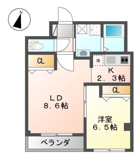エルフ湘南の間取り写真