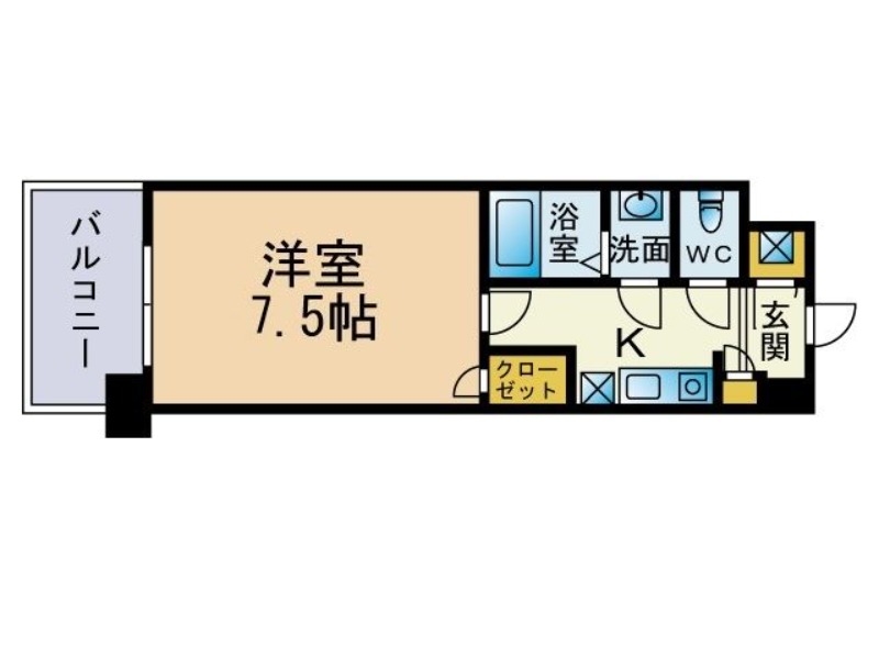 地下鉄空港線 大濠公園駅 徒歩12分 6階建 築21年の間取り写真