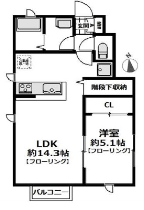 ヴィラ ソネットの間取り写真