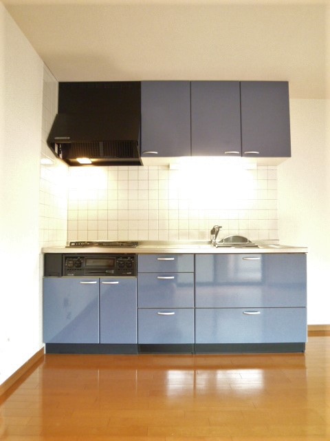 キッチン　3口ガスシステムキッチン