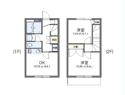 レオパレスグランディールの間取り